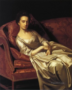 dama Arte - Retrato de una dama retrato colonial de Nueva Inglaterra John Singleton Copley